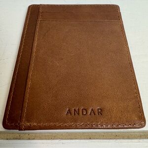 Andar The Scout Brown Leather Card Holder